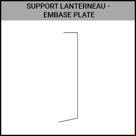 support, lanterneau, embase plate, bardage, toiture, Gouvy Houffalize Bastogne Saint-Vith Clervaux Luxembourg